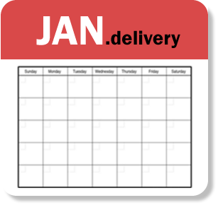 www.jan.delivery, pre-ordered for delivery in January, a corporate monthly domain name for a global, corporate spreadsheet delivery schedule for sale via the NextWorkingDay™ portfolio